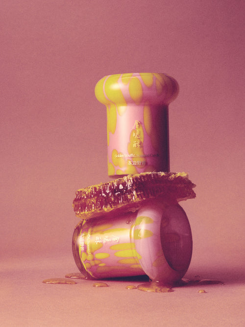 Golden Soufflé Candle